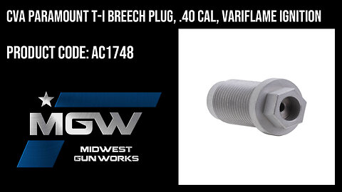 CVA Paramount T-I Breech Plug, .40 cal, Variflame Ignition - AC1748