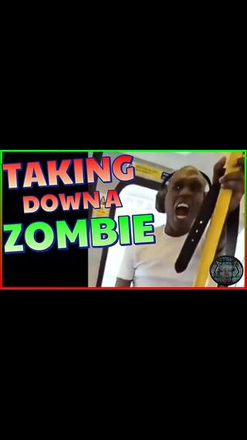 That is insane! Taking down a Zombie: Today in London, this was the Hammersmith line.