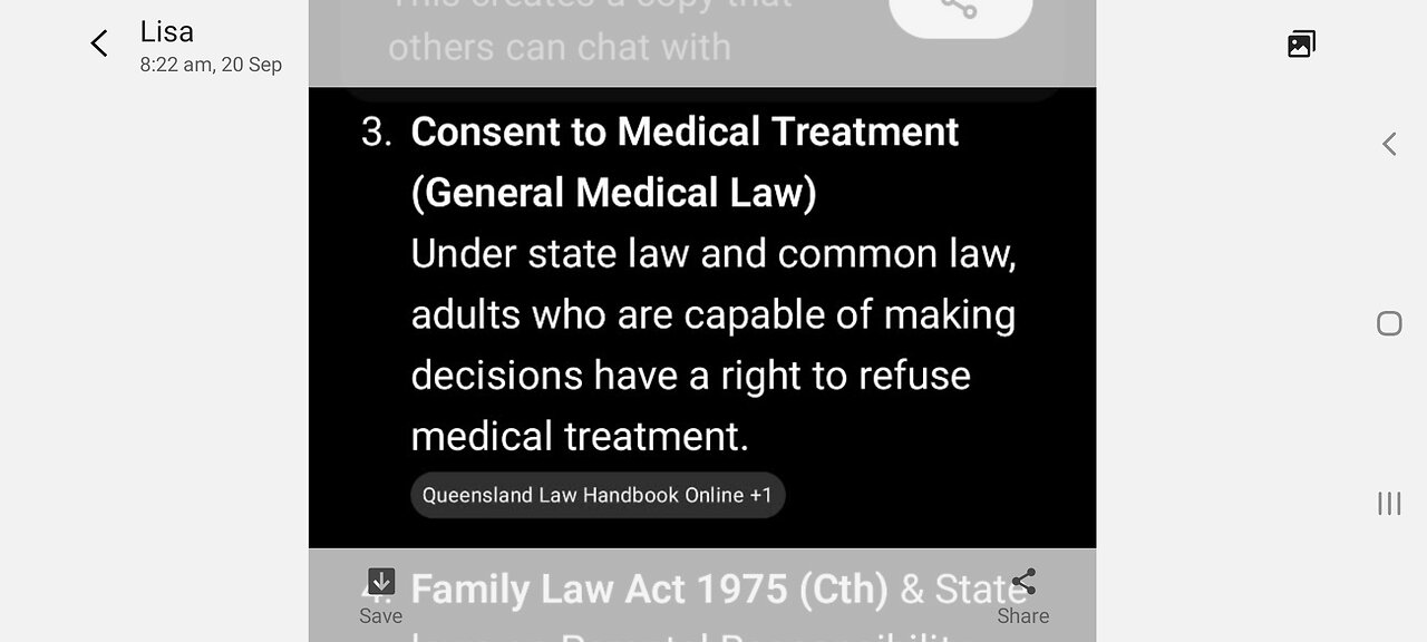 The Law re Patient rights of refusal of meds by hospitals