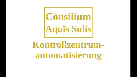 Kontrollzentrumautomatisierung (Deutsch)