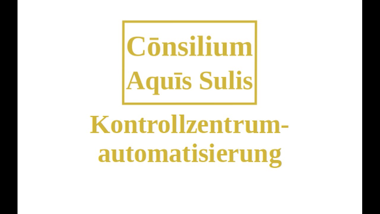 Kontrollzentrumautomatisierung (Deutsch)