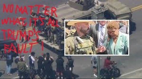Karen Bass WHINES Over Troops in MacArthur Park.... OH NO!