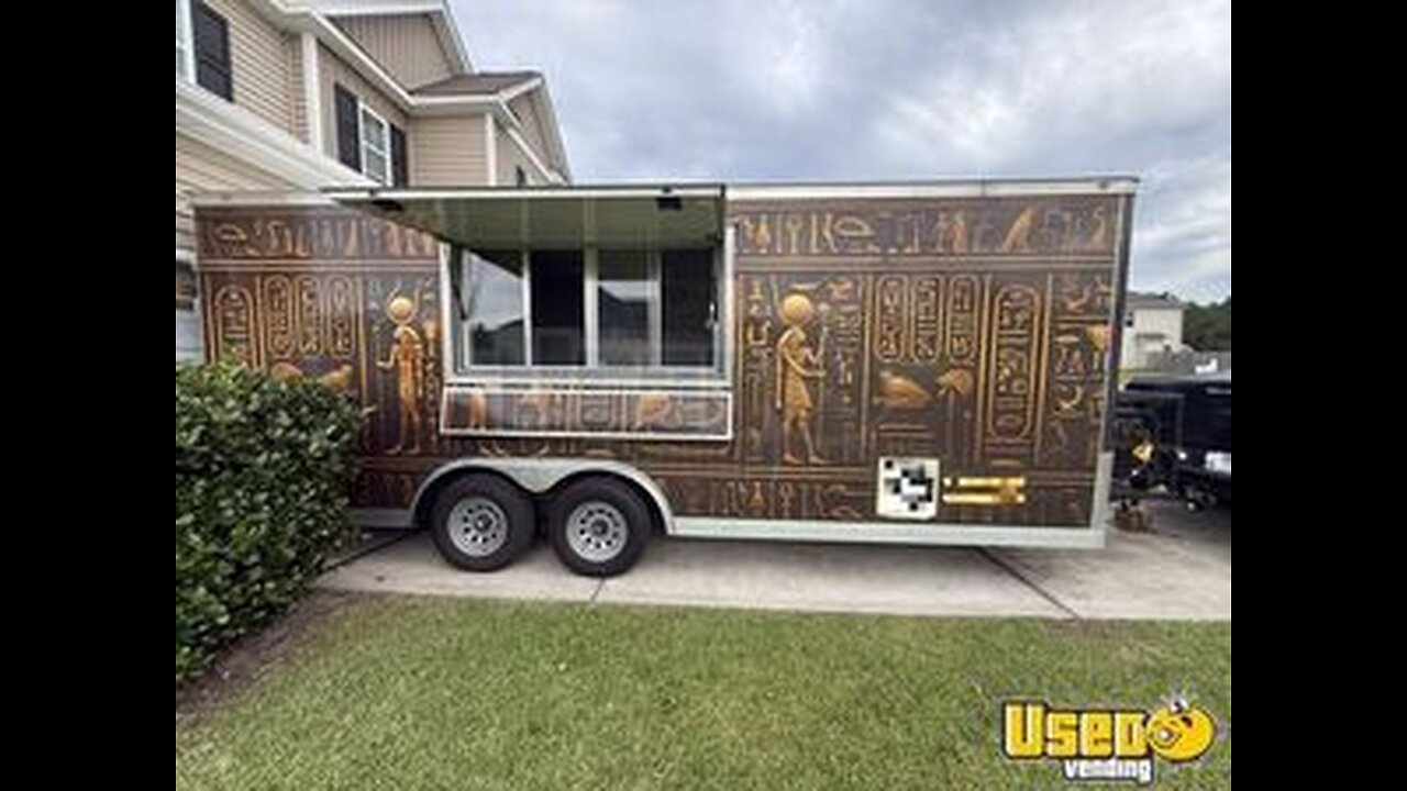 Like New 2023 8.5' x 20' Kitchen Food Concession Trailer with Pro-Fire System