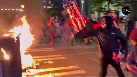 Mexican National tries to burn and American flag, thank god for this great Latino patriot