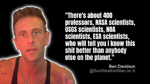 Ben Davidson Describes How He Knows The Earth's Disaster Cycle Better Than Anyone Else On The Planet