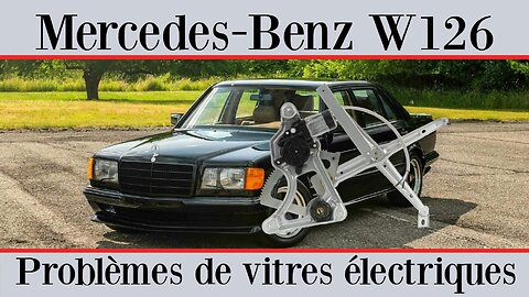 Mercedes Benz W126 - Comment réparer vitre électrique et remplacer le guide du régulateur tutorial