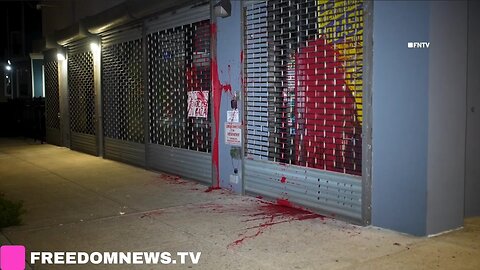 AOC Campaign office VANDALIZED with Pro-Palestine Messages - NYC