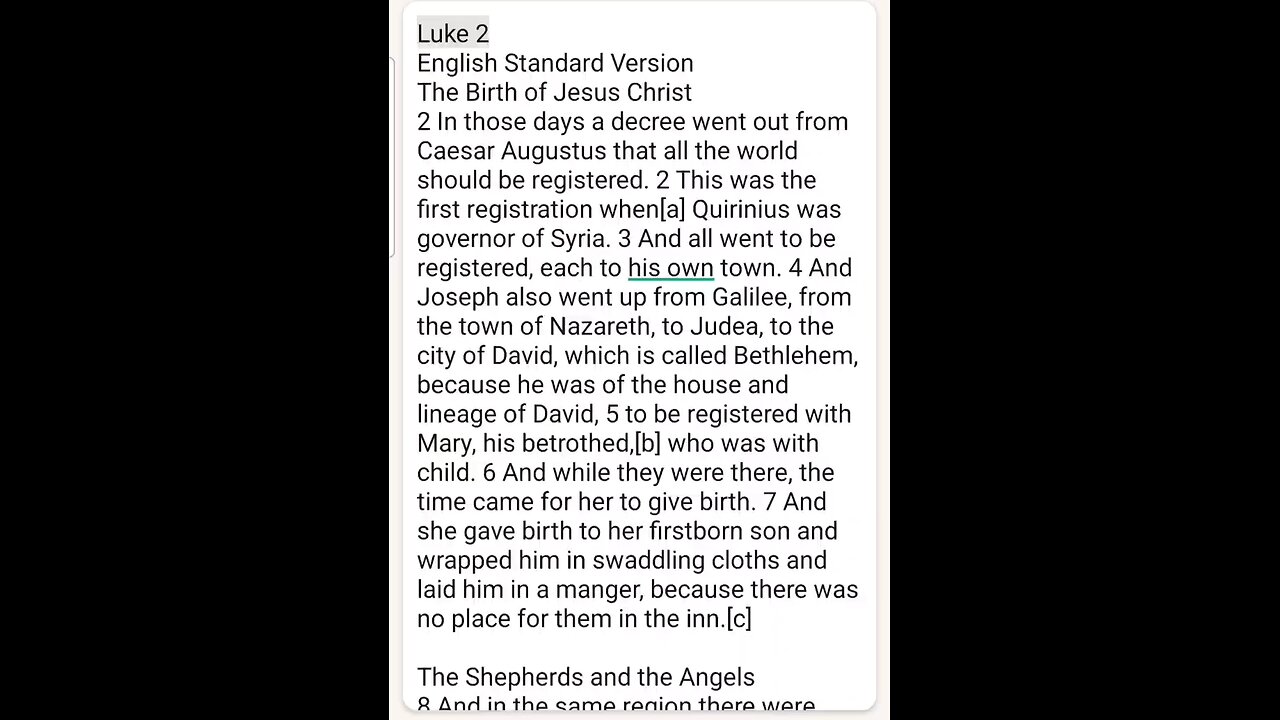 Luke Chapter 2 ESV