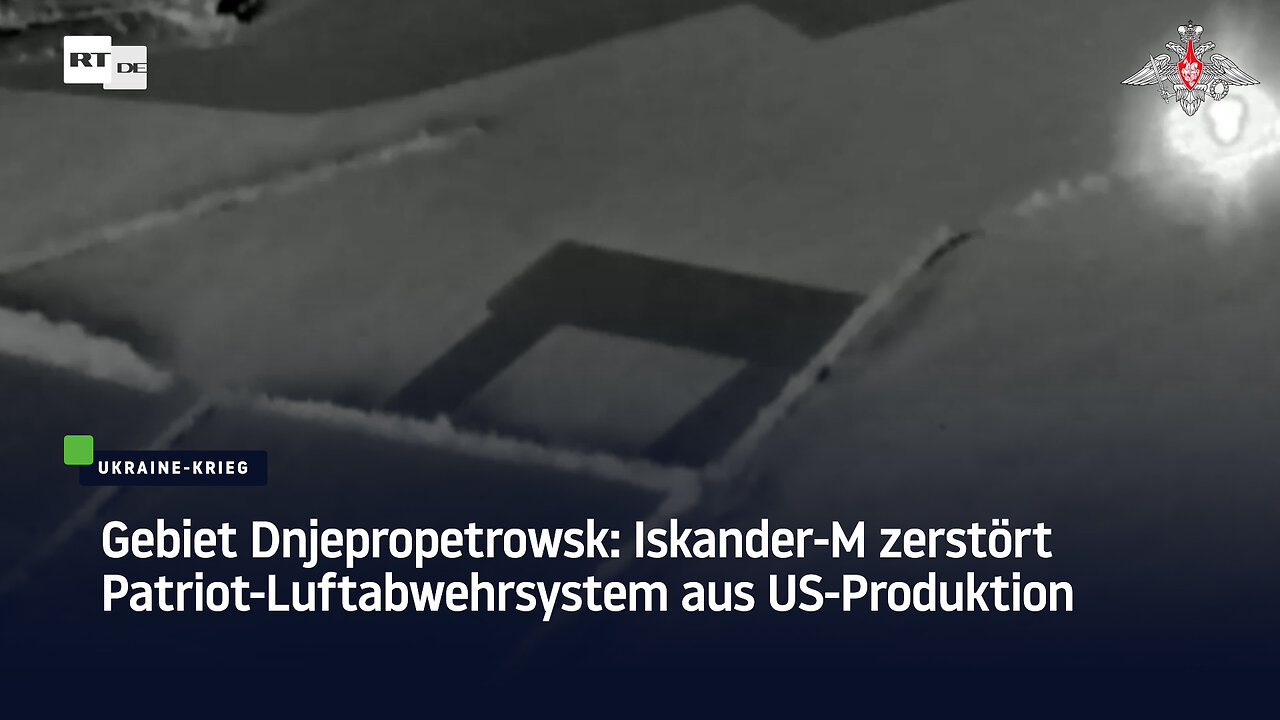 Gebiet Dnjepropetrowsk: Iskander-M zerstört Patriot-Luftabwehrsystem aus US-Produktion