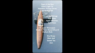 Kaua’i Cigar Co. Hawaiian Vintage No Ka Oi 6x59 Perfecto #Hawaiian #Short #Shorts #CigarOfTheDay