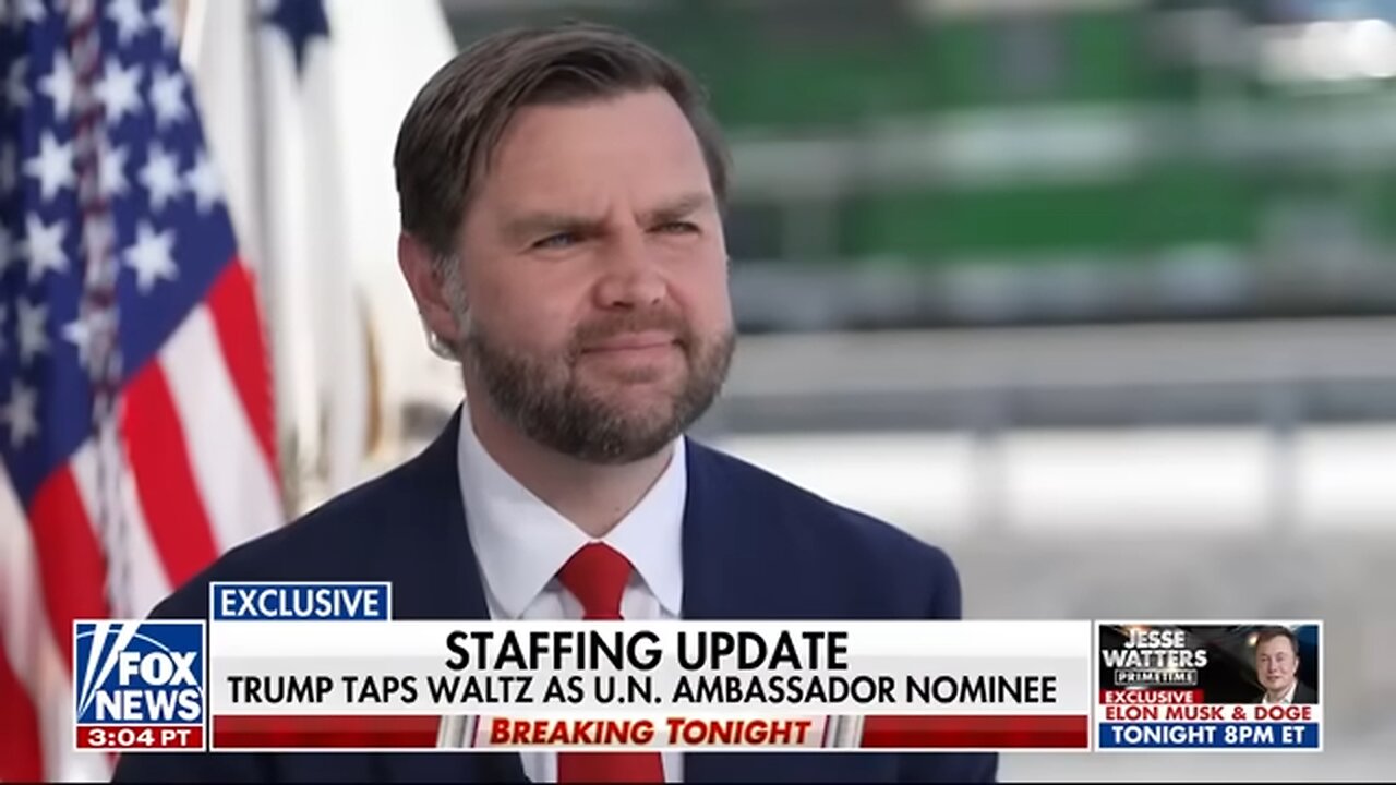 JD Vance explains the story behind Michael Waltz's job change