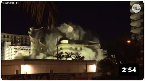 "Newly Emerged Video Shows Controlled Demolition of Surfside Condo"