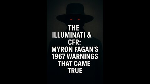 Exposed: The Shadow Government Behind Presidents – Myron Fagan’s Lost 1967 Speech
