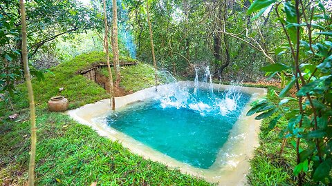 Build The Most Secret Underground Swimming Pool House by Ancient Skills
