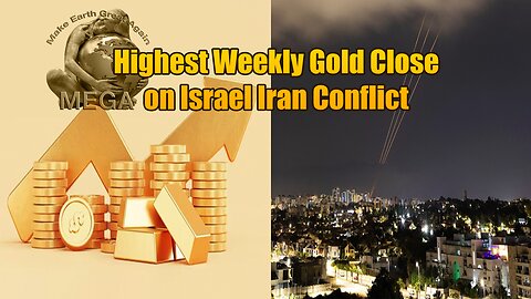Highest Weekly Gold Close on Israel Iran Conflict