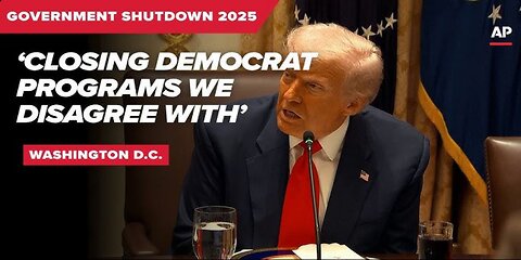 Trump Uses Government Shutdown to Target Democrat Programs