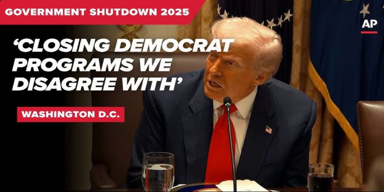 Trump Uses Government Shutdown to Target Democrat Programs