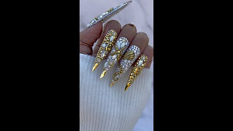 Acrylic Nail Extension Process 💅 | Clean & Shiny Long Nails Look | 2025 Trending Nail Art