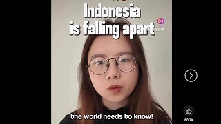 Indonesia is falling apart and the world need to know