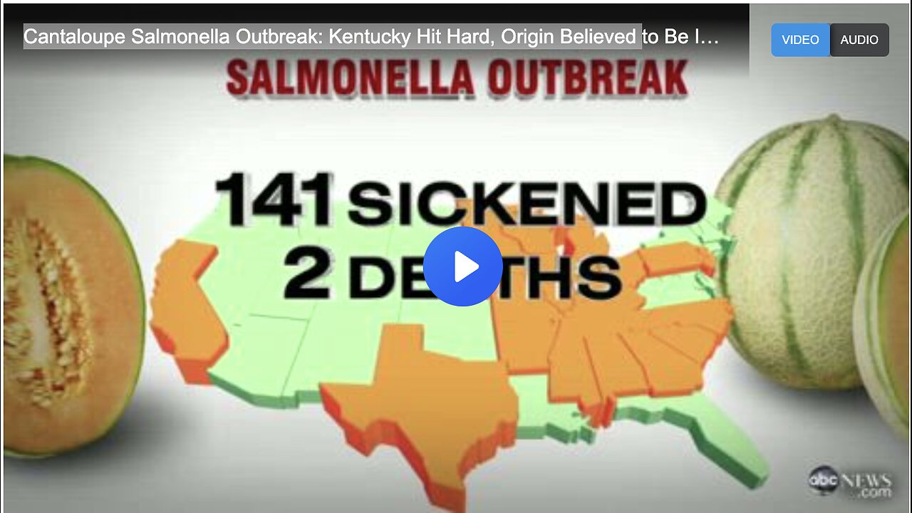 Cantaloupe Salmonella Outbreak: Kentucky Hit Hard, Origin Believed to Be Indiana