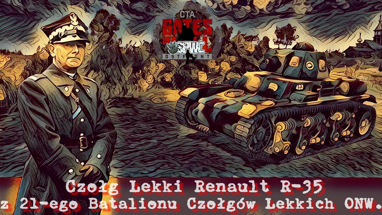 Czołg Lekki Renault R - 35 z 21 Batalionu Czołgów Lekkich Odwodu Naczelnego Wodza.