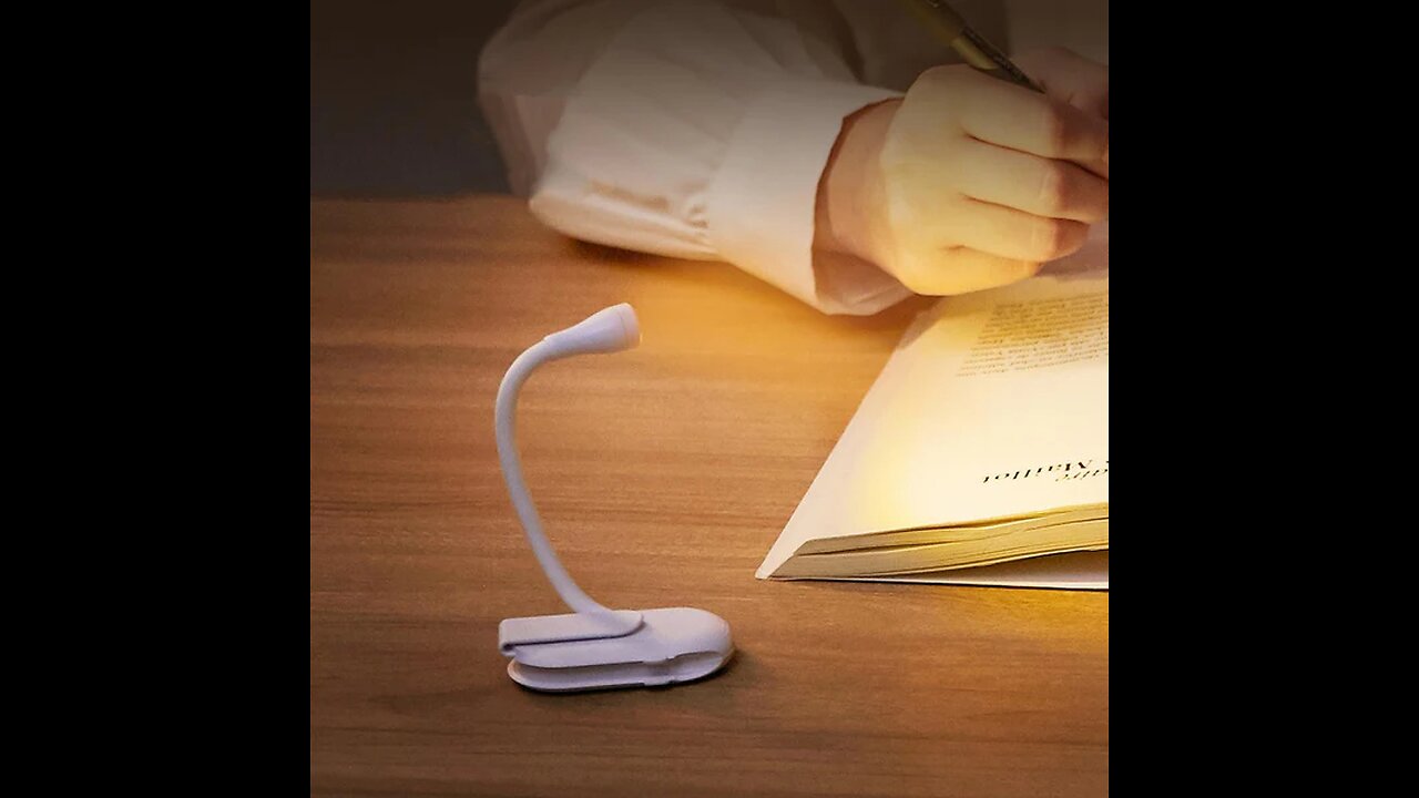 Mini Reading Light With Eye Protection Clip Lamp