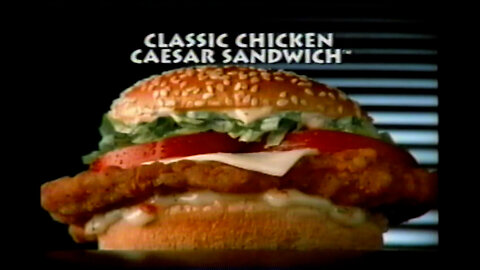 May 12, 1996 - NBC Olympics Promo & Ad for Hardee's Classic Chicken Caesar Sandwich