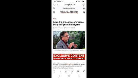 👏🏻👏🏻👏🏻 Colombia is the first country to formally accuse Benjamin Netanyahu of,