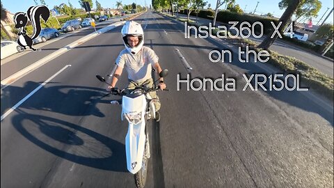 Having Fun with an Insta360 X4 on a Honda XR150L in Buena Park CA