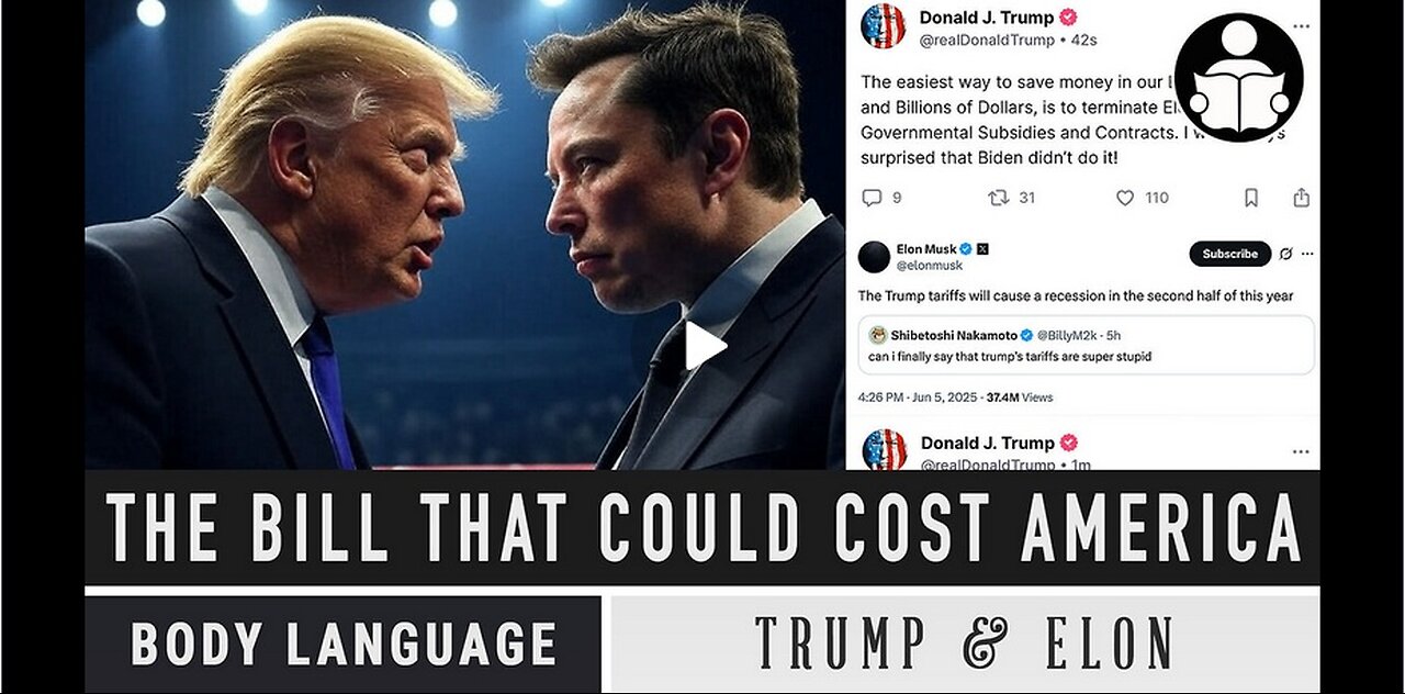 Body Language - President Trump & Elon Musk - Bombards Body Language