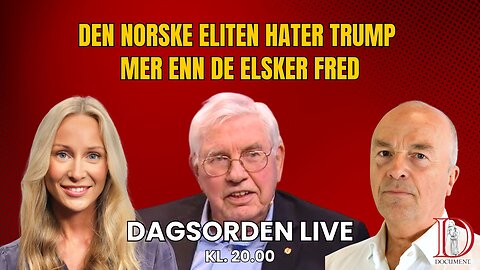 Den norske eliten hater Trump mer enn de elsker fred | Dagsorden 9. juli