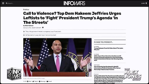 Hakeem Jeffries Desperately Call For Violence In The Streets Of America To Stop Trump
