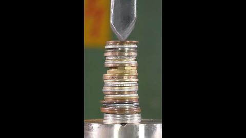 AMAZING!!! Hydraulic press!!! Coins