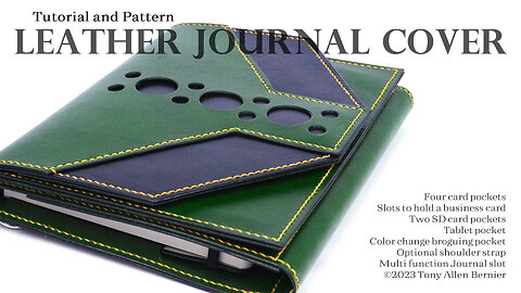 How to make a Leather Journal Cover With a Tablet Pocket!
