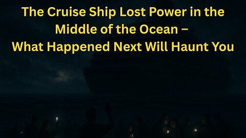 The Cruise Ship Lost Power in the Middle of the Ocean | True Story That Will Chill You