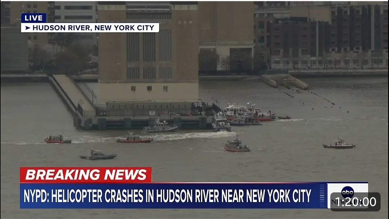 LIVE COVERAGE: Helicopter crashes in Hudson River