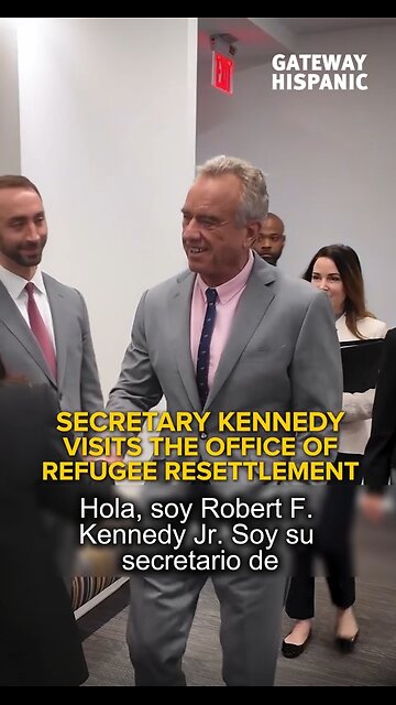 Secretary Kennedy visits the office of refugee resettlement