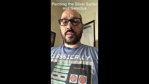 Painting Silver Surfer & Galactus pt 1 of 2