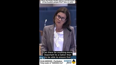 Elsa Widding - Does the Public Health Authority put the health of the Swedish people first?