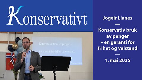Konservativ bruk av penger – en garanti for frihet og velstand
