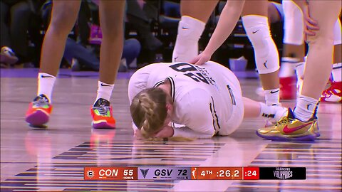 🤕 Kate Martin injured w/ 26 secs left in Golden State Valkyries win vs Sun | WNBA women's basketball