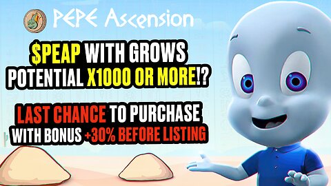 🚀 Pepe Ascension ($PEAP) – Top Meme Coin of 2025 / Presale has already raised over $7M! 💥