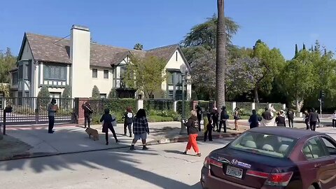 BLM members are gathering outside Mayor Bass’s house to demand the release of