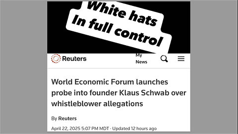 Message from David Sorensen - Stop World Control - White Hats in FULL CONTROL