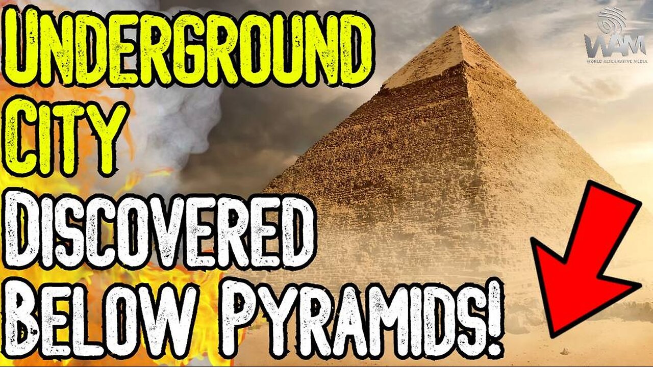 UNDERGROUND CITY DISCOVERED BELOW PYRAMIDS! - Evidence Of Lost Ancient Civilization!