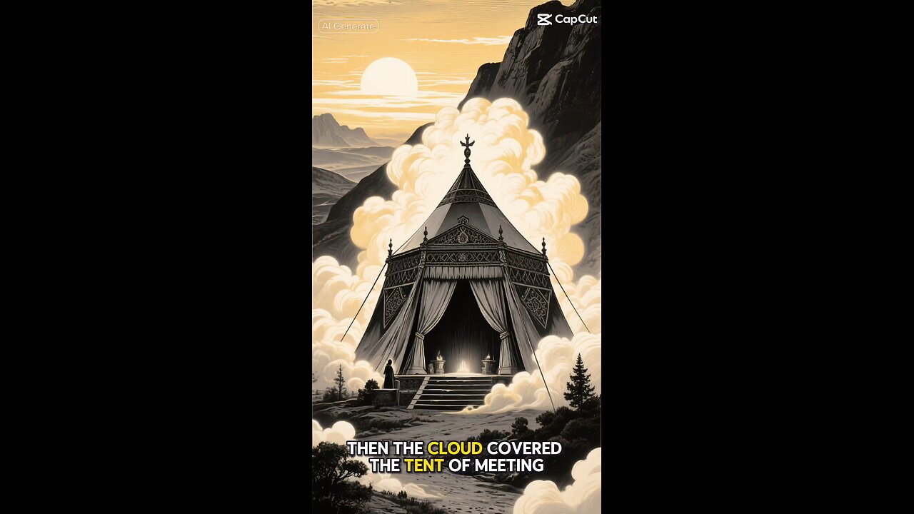 “Then the cloud covered the tent.., the glory of the Lord filled the tabernacle.” – Exodus 40:34–35