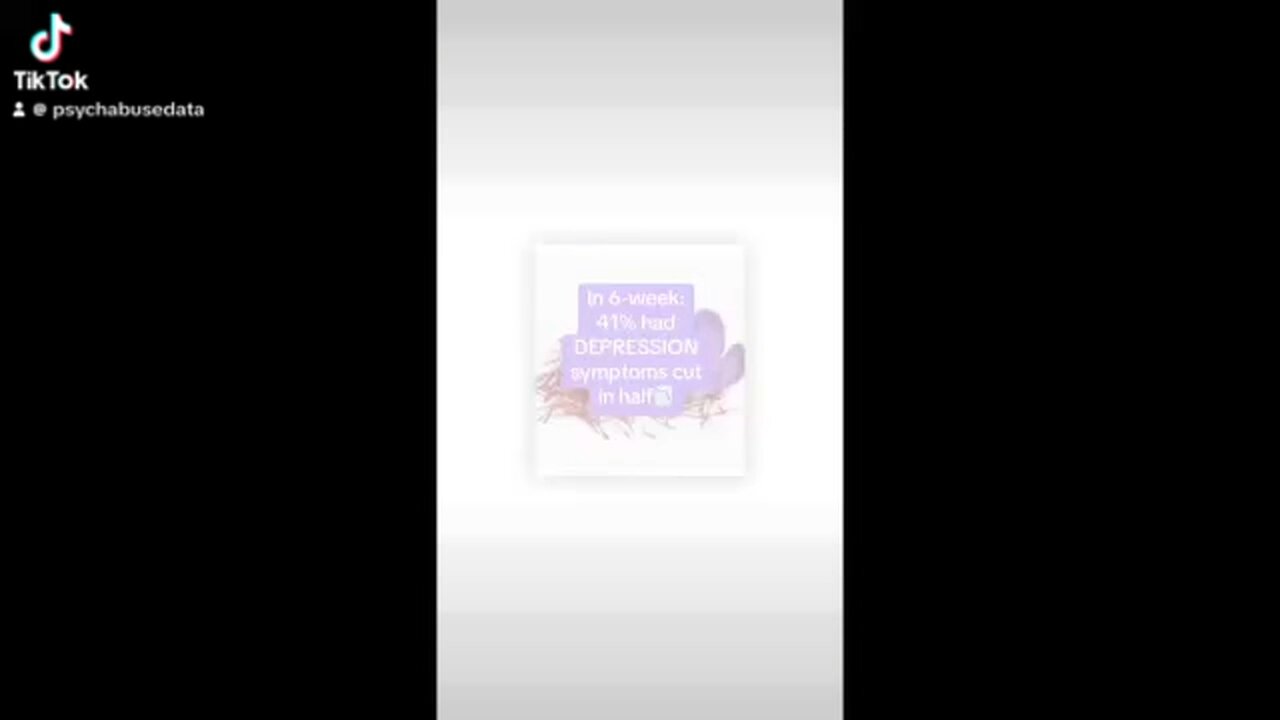 Saffron decreases DEPRESSION!
