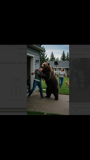 Grizzly Enters Neighborhood – Then This Happens😱😱