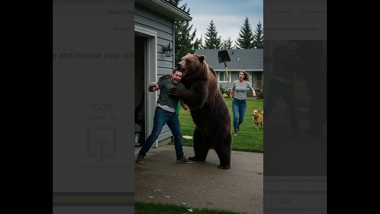 Grizzly Enters Neighborhood – Then This Happens😱😱