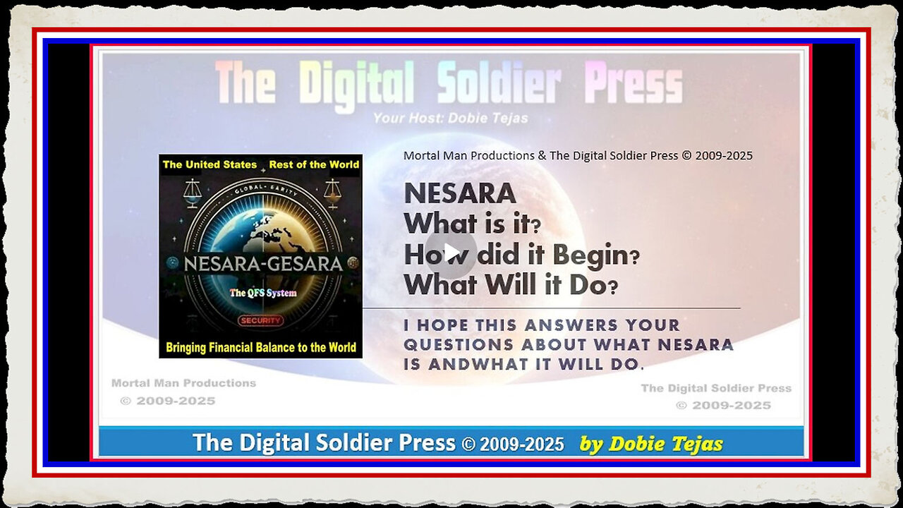 NESARA-GESARA Update 2025 What is it How did it begin What will it do